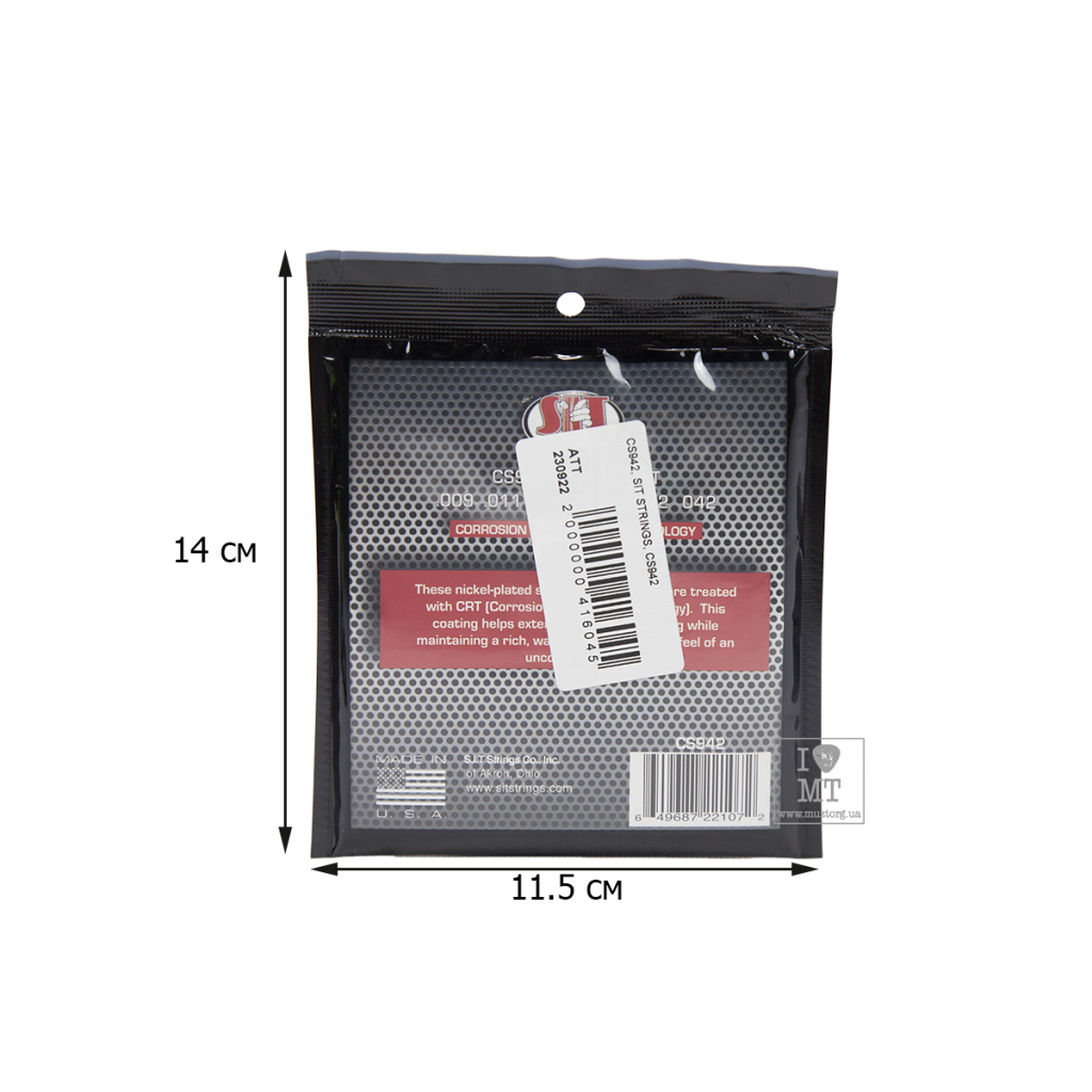 Струни для гітари SIT Strings CS942 (09-42) (230922) - зображення 2