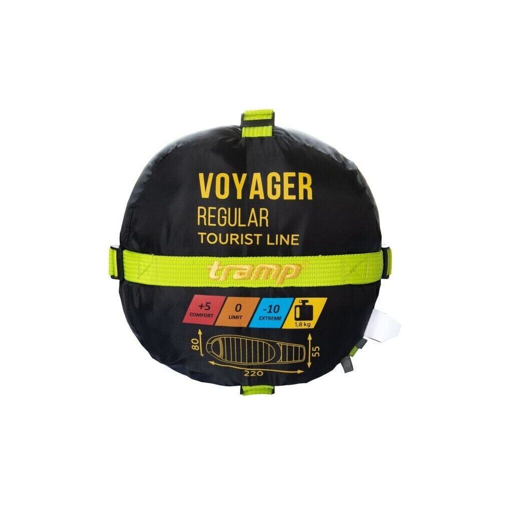 Спальний мішок Tramp Voyager Regular Olive/Grey R (TRS-052R-R) - зображення 11