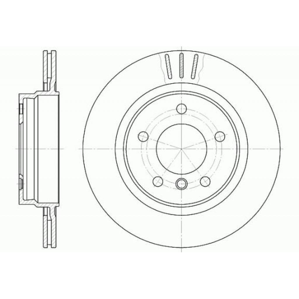 Гальмівний диск REMSA 6722.10 - зображення 1