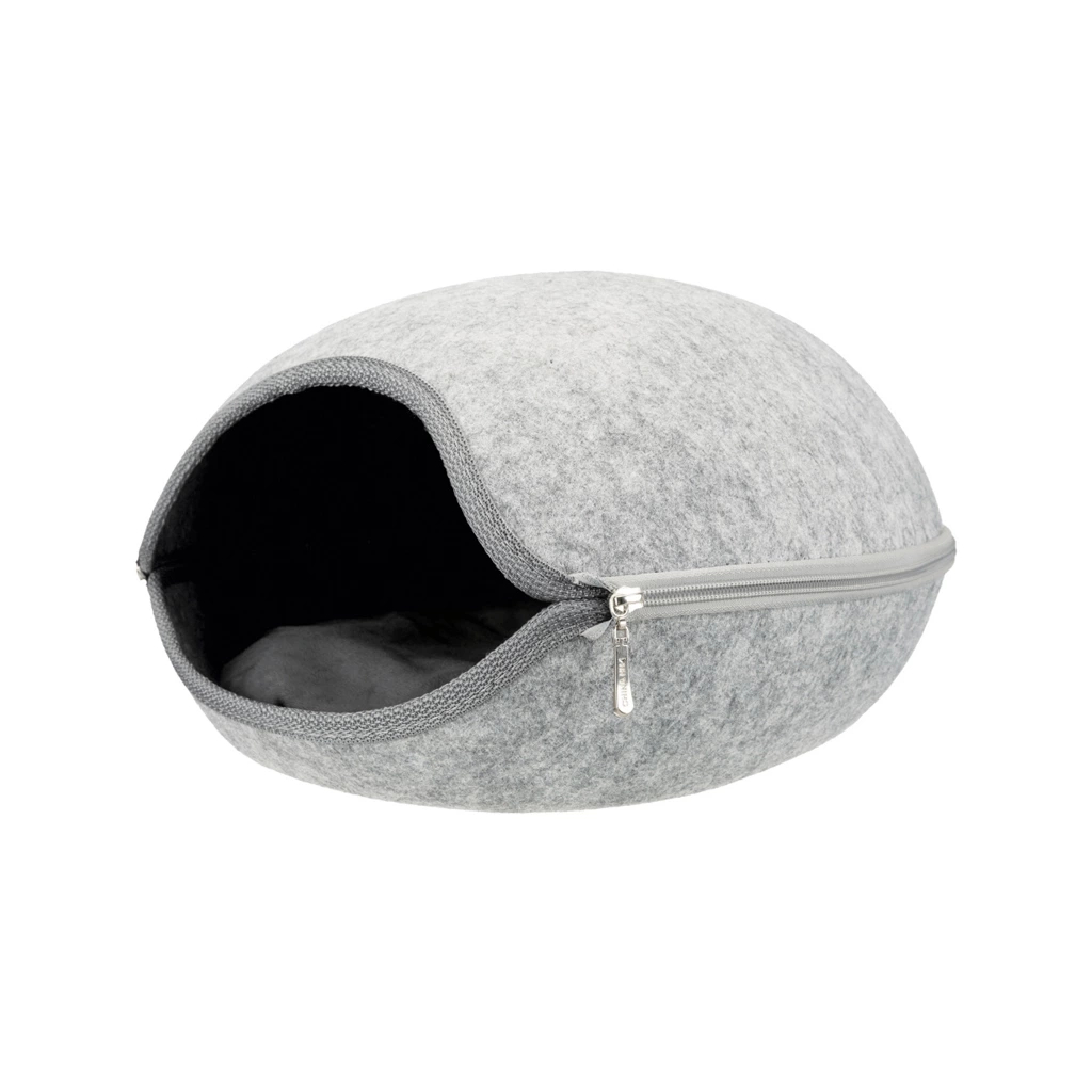 Будиночок для тварин Trixie Фетровий 40х24х46 см світло-сірий (4011905363165) - зображення 1