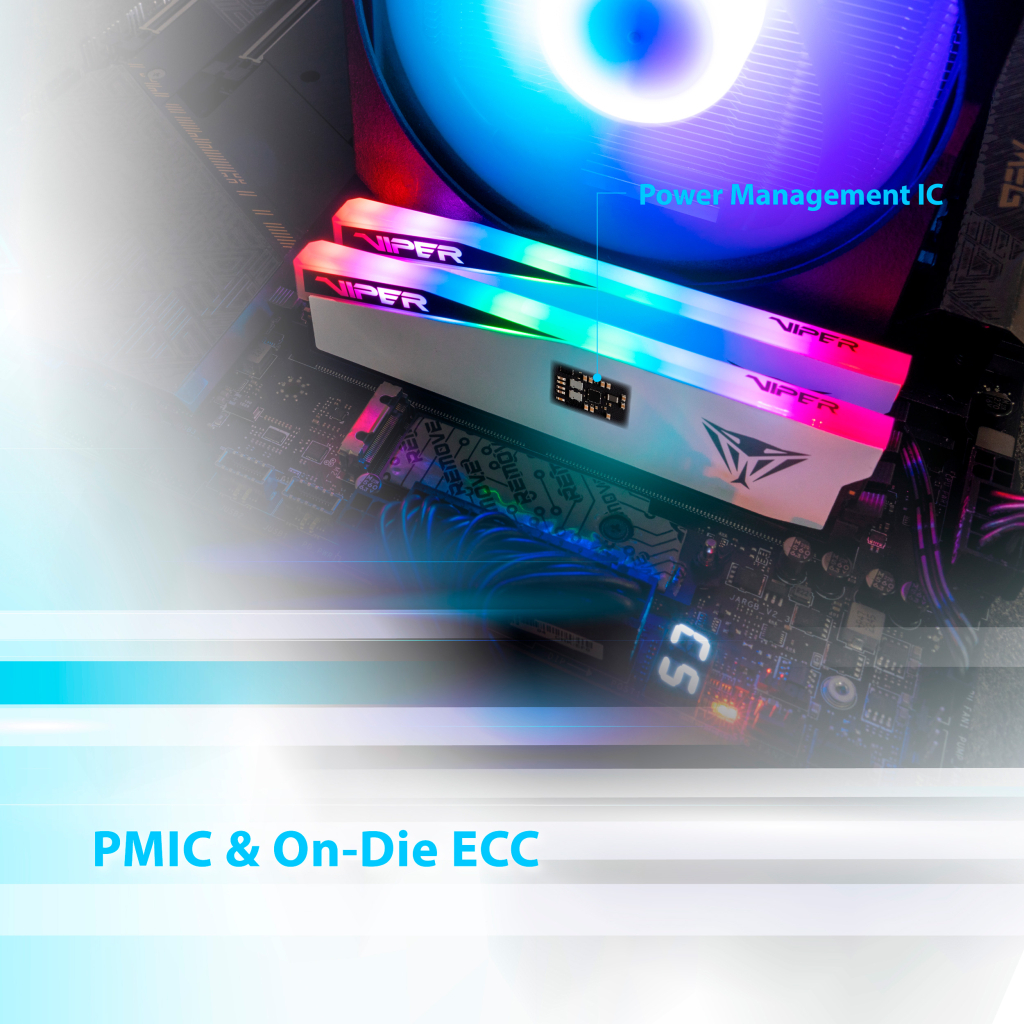 Модуль пам'яті для комп'ютера DDR5 48GB (2x24GB) 7000 MHz Viper Elite 5 RGB Patriot (PVER548G70C32KW) - зображення 8