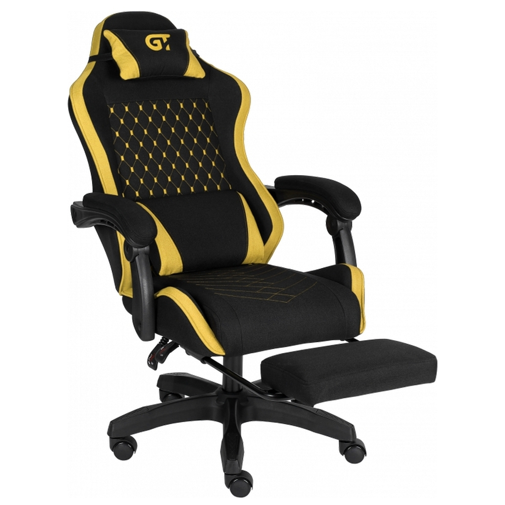 Крісло ігрове GT Racer X-2339 Black/Yellow (X-2339 Fabric Black/Yellow) - зображення 5