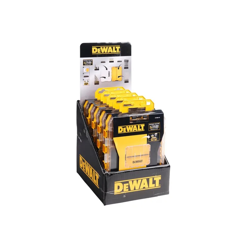 Ящик для інструментів DeWALT для біт системи TSTAK Tough Case М з футляром та касетами 4 шт, роздільники 6шт (DT70802) - зображення 6