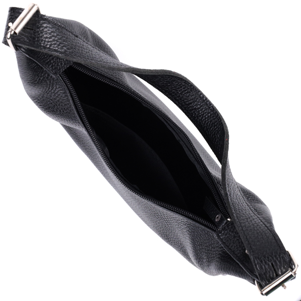 Сумка Shvigel З зернистої натуральної шкіри Чорна (22833) - зображення 7