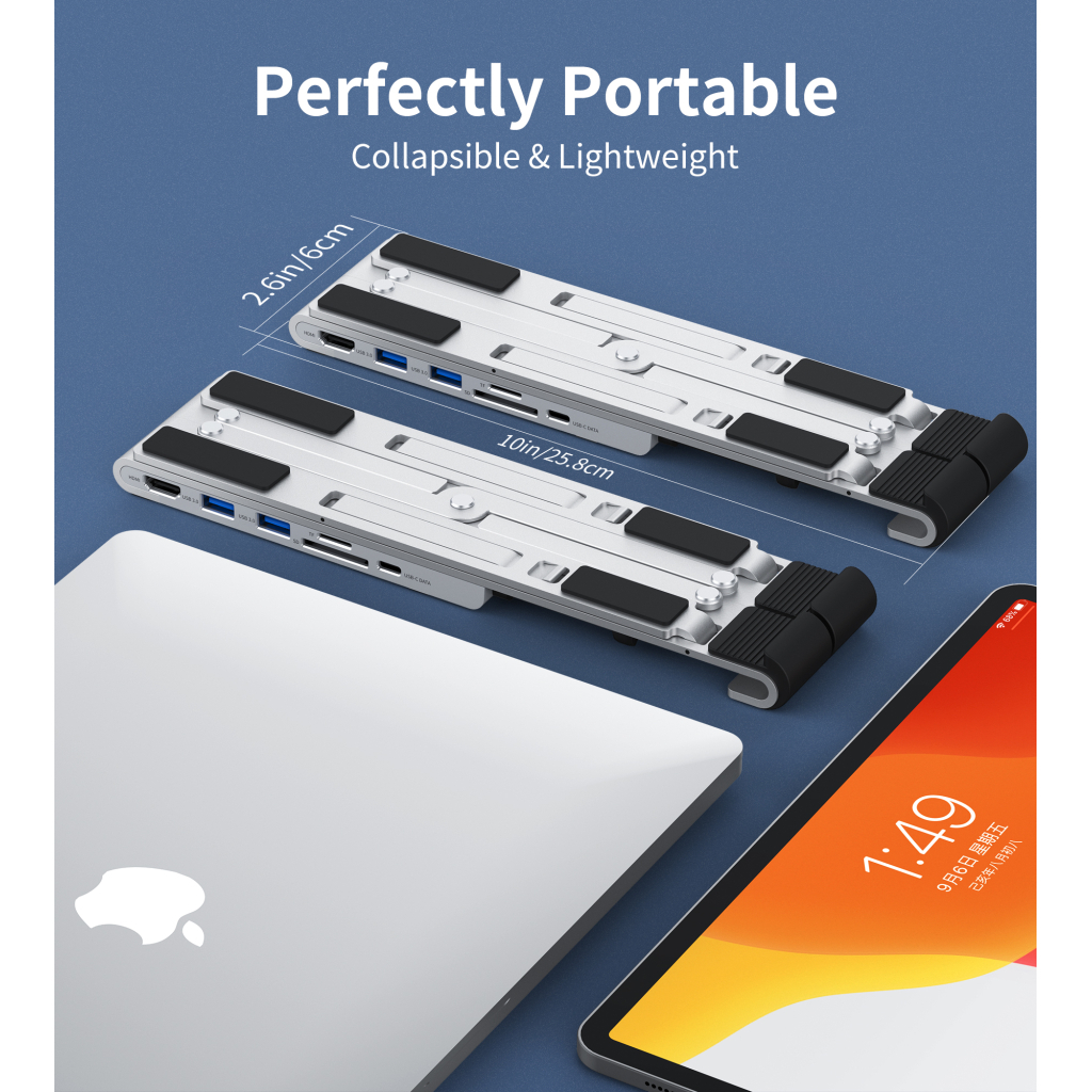 Концентратор Choetech USB-C 7-in-1 (HUB-M43-SL) - зображення 7