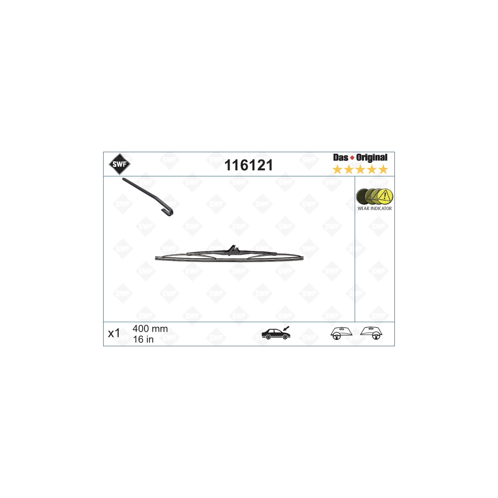 Щітка склоочисника SWF 116121 - зображення 1