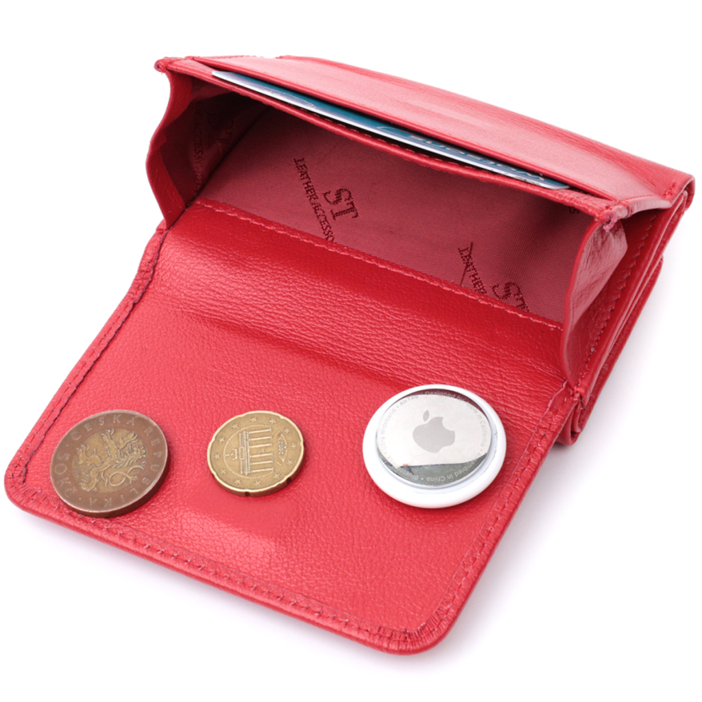 Гаманець ST Leather З натуральної шкіри Червоний (22721) - зображення 8