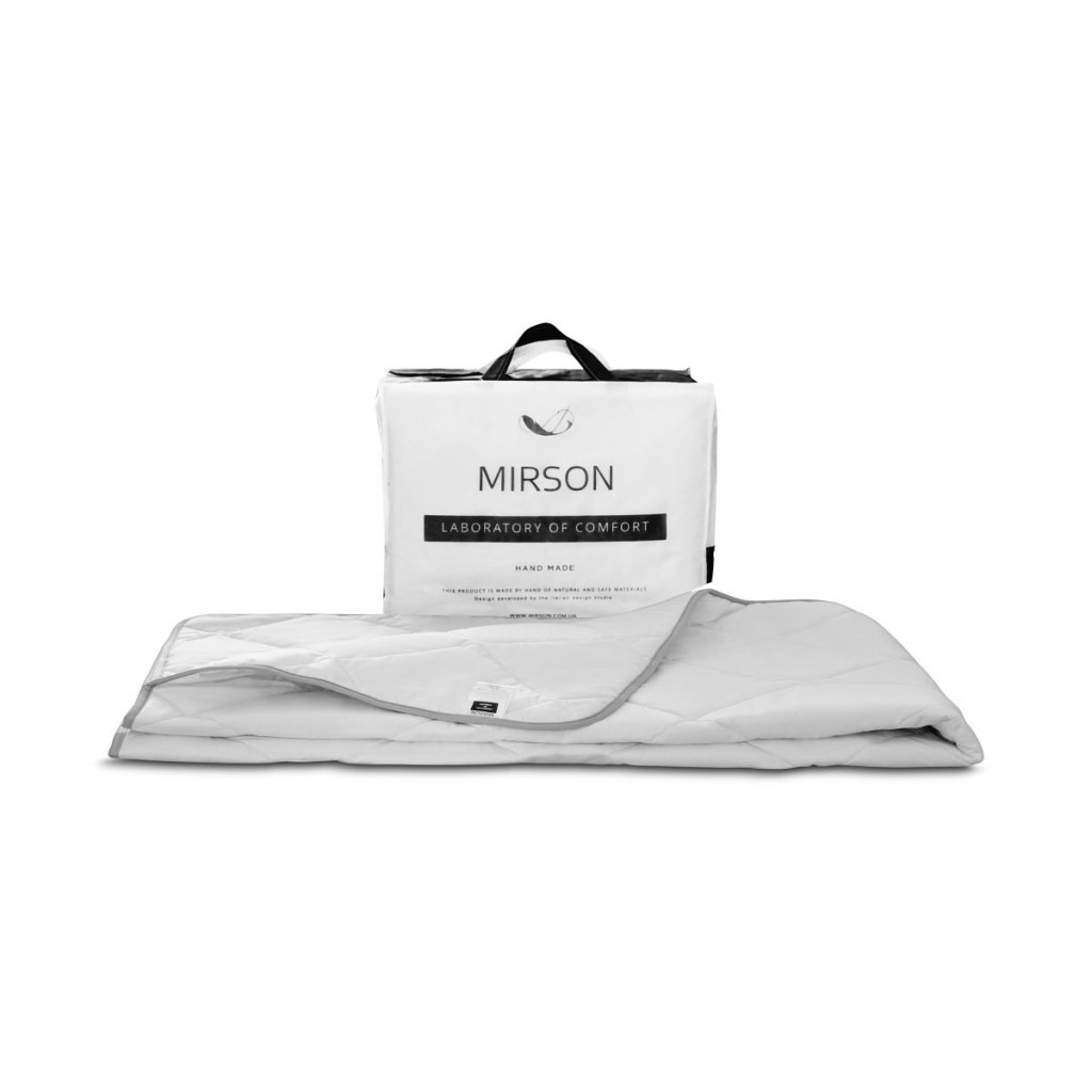 Ковдра MirSon бамбукове Bamboo Royal Pearl 0404 літо 172х205 см (2200000036520) - зображення 5