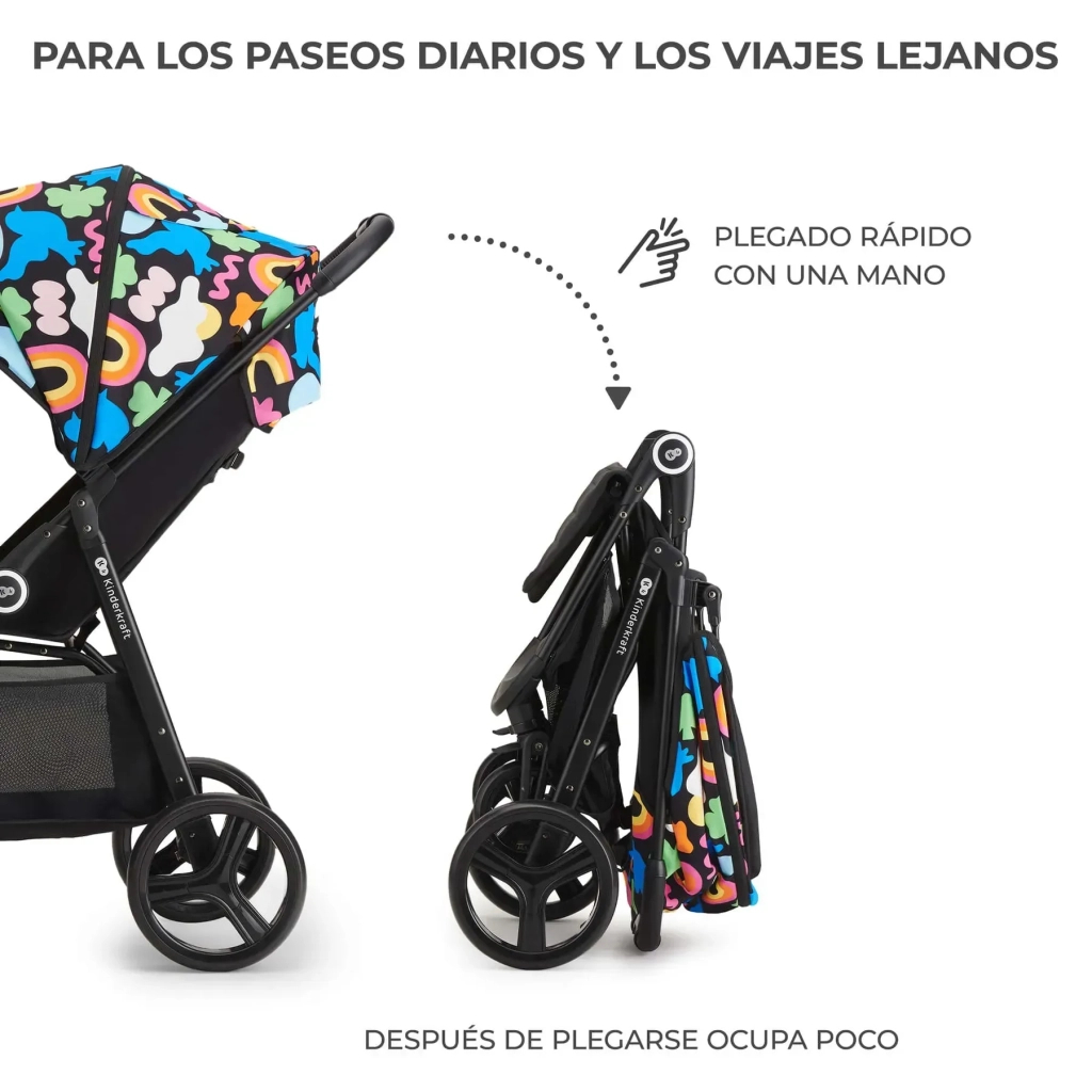 Коляска Kinderkraft Grande Plus Happy Shapes (KSGRAN00HAP0000) (5902533925568) - зображення 7