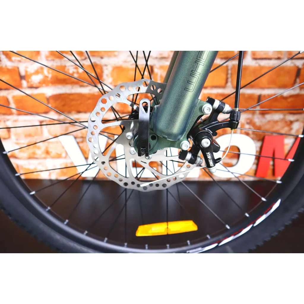 Велосипед Discovery Flint AM DD 24" 13" ST 2024 Зелено-сріблястий (OPS-DIS-24-332) - зображення 8