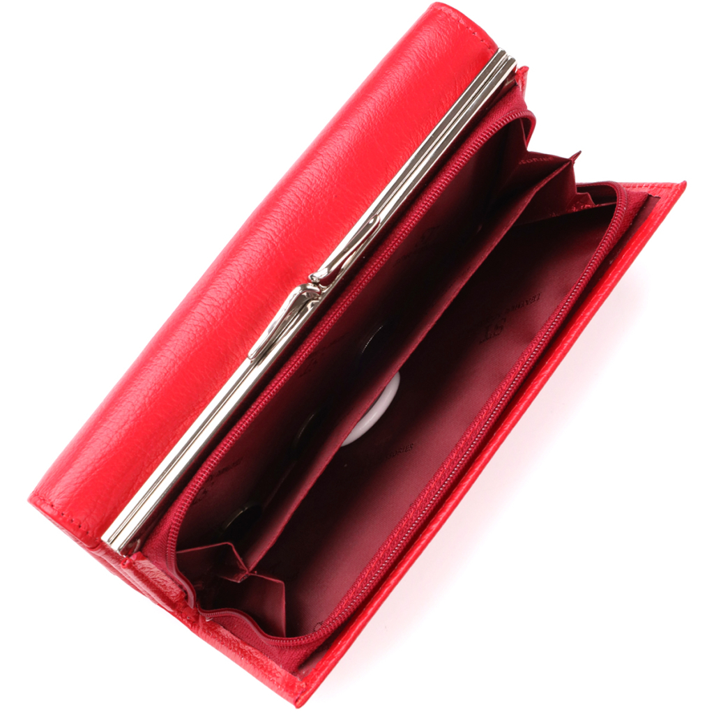 Гаманець ST Leather З натуральної шкіри Червоний (23114) - зображення 10