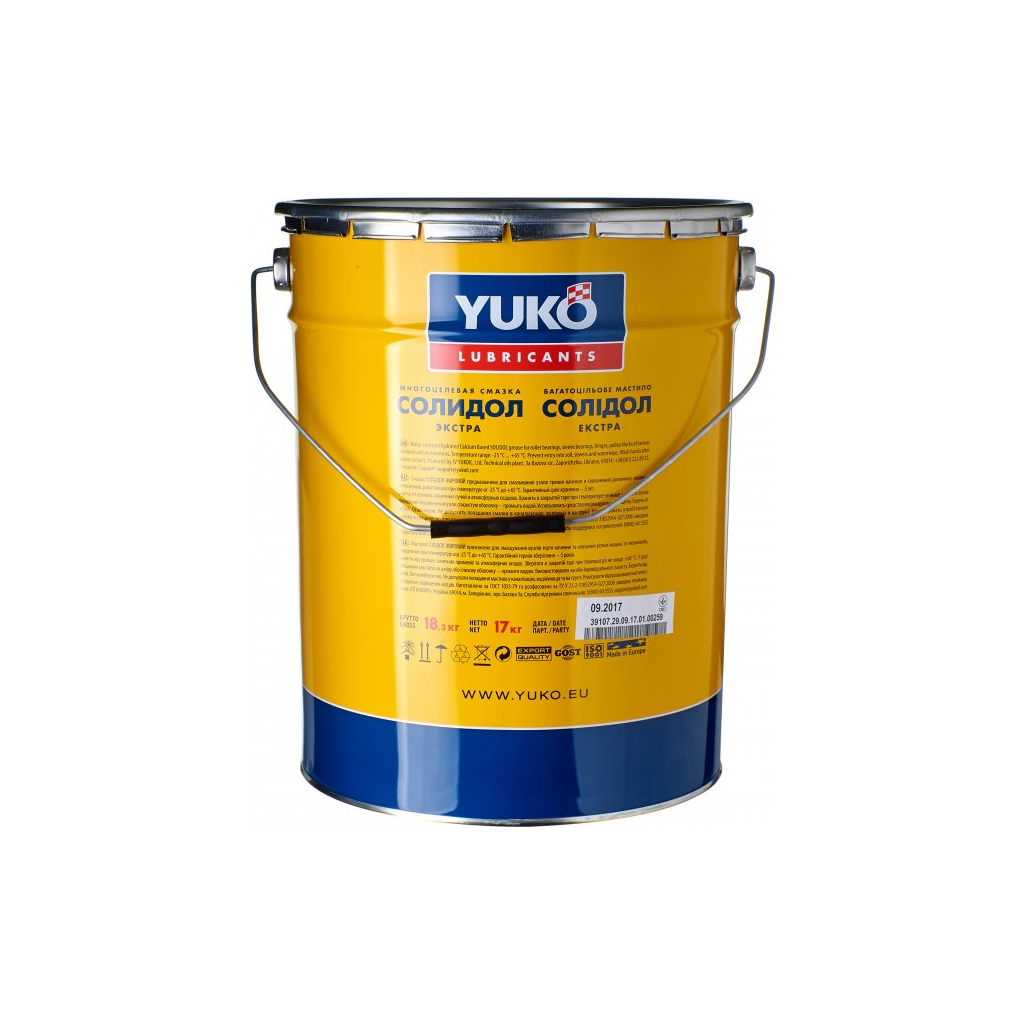 Мастило автомобільне Yuko Солідол Жировий 20л (4820070241433) - изображение 3