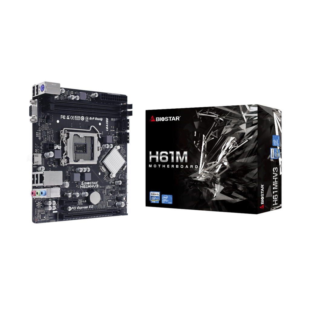 Материнська плата Biostar H61MHV3 - зображення 1
