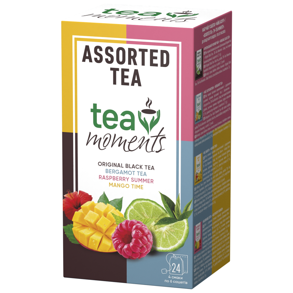 Чай Tea Moments Assorted Tea Набір 4 смаки 1.6 гх6 (24 шт) (tm.01466) - зображення 1