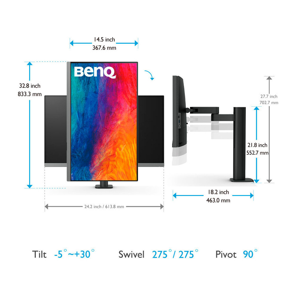 Монітор BenQ PD2706UA - зображення 10