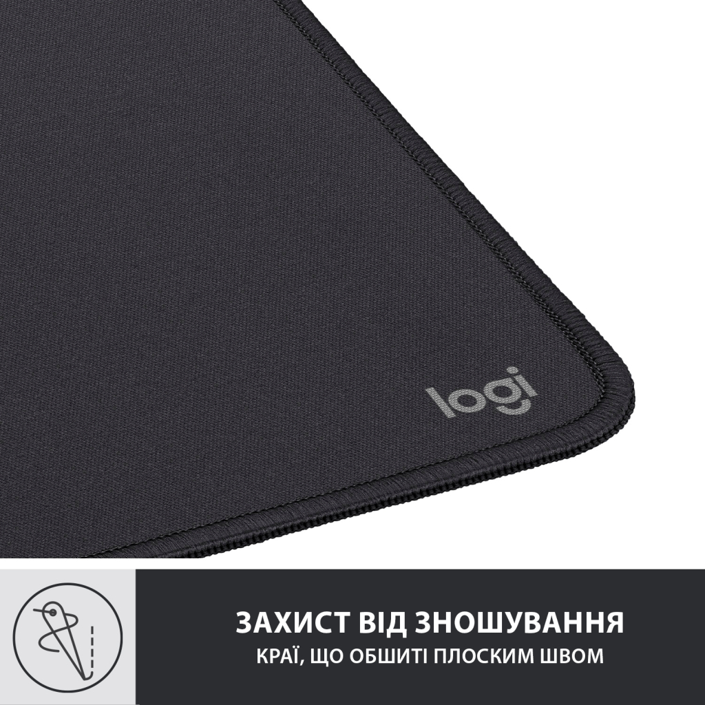Килимок для мишки Logitech Mouse Pad Studio Series Graphite (956-000049) - изображение 5