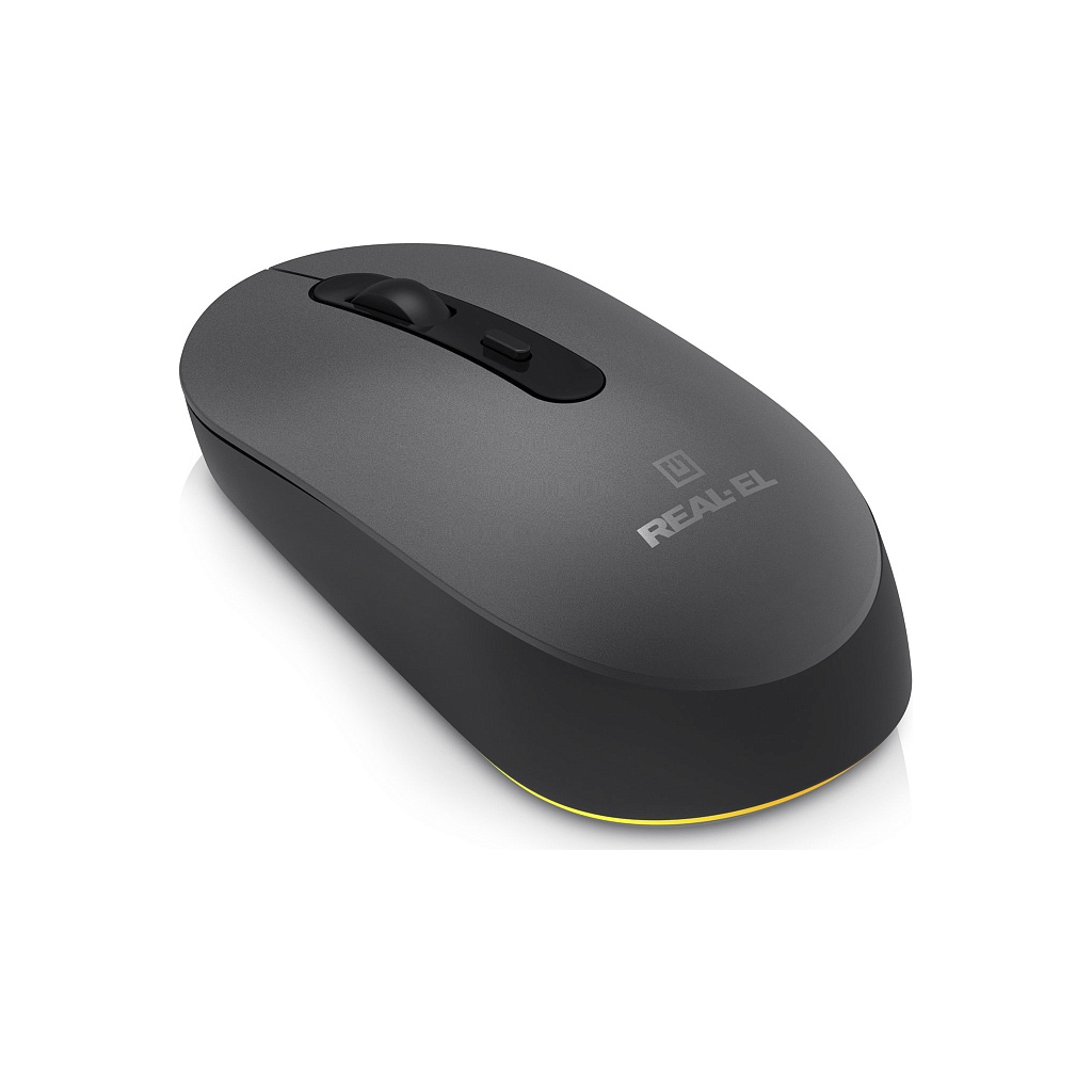 Мишка REAL-EL RM-470W Wireless/Bluetooth Dark Gray (EL123200049) - зображення 3