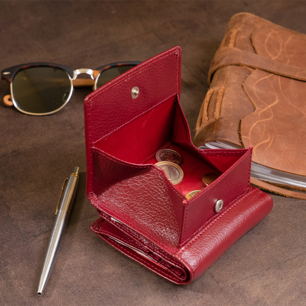 Гаманець ST Leather Бордовий (19257) - зображення 11