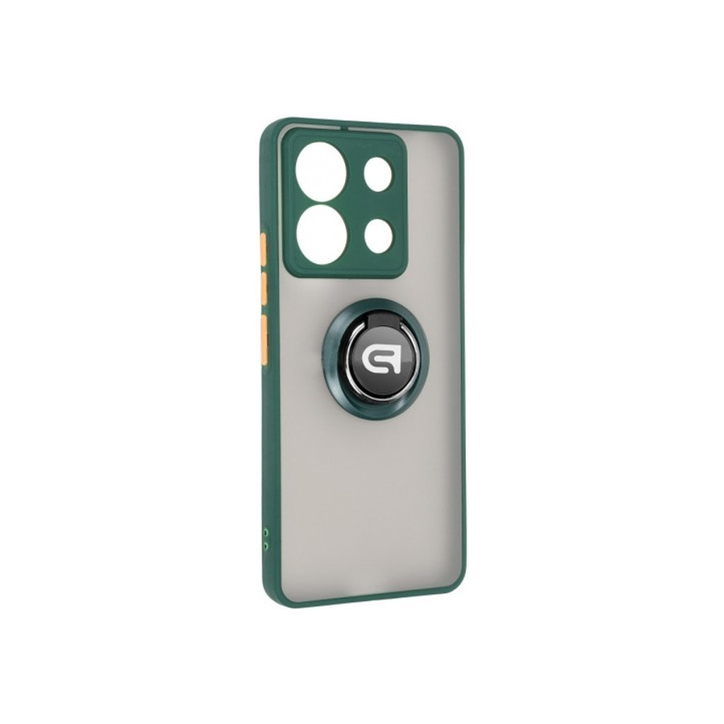 Чохол до мобільного телефона Armorstandart Frosted Matte Ring Xiaomi Redmi Note 13 Pro 5G / Poco X6 5G Dark Green (ARM72725) - зображення 1