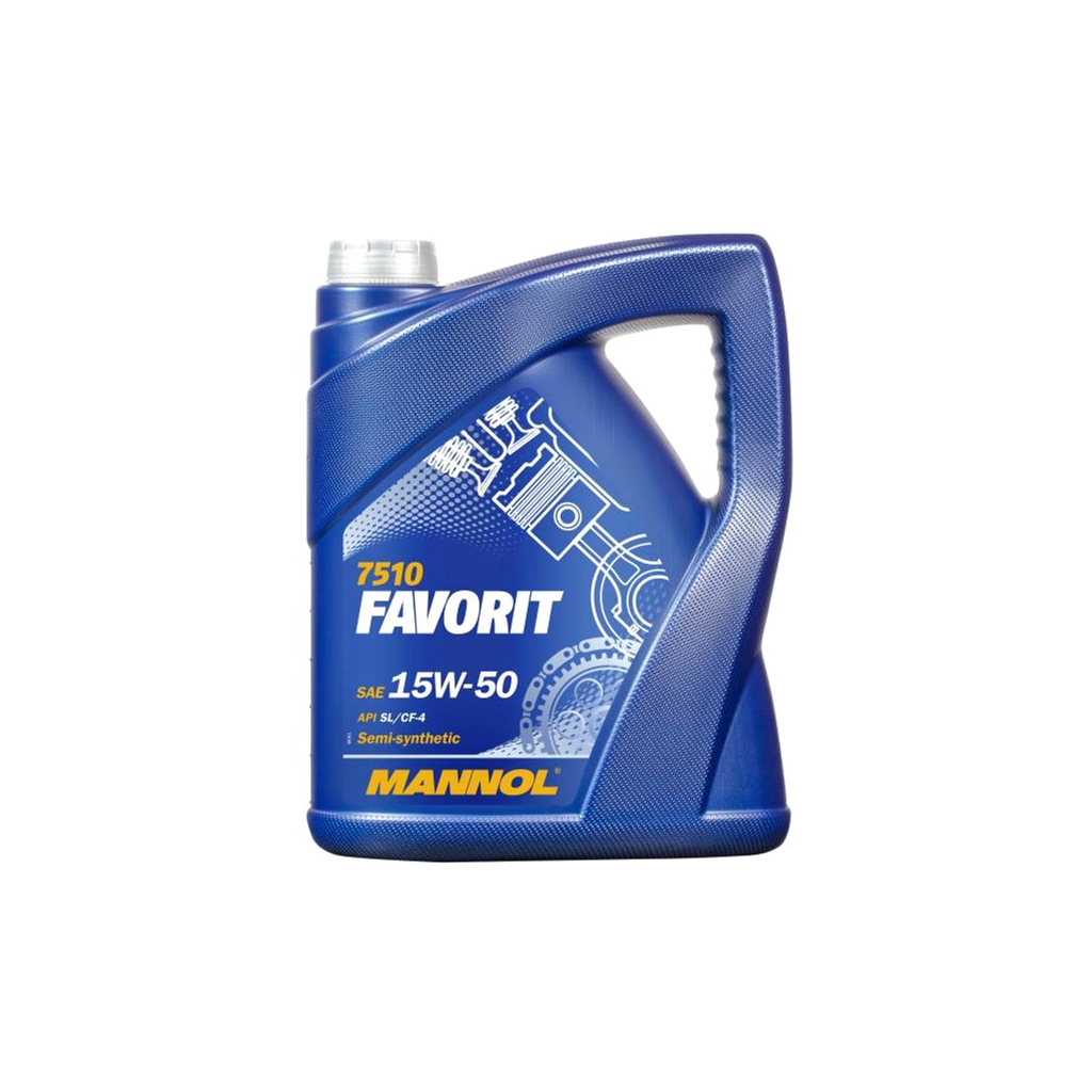 Моторна олива Mannol FAVORIT 5л 15W-50 (MN7510-5) - зображення 1