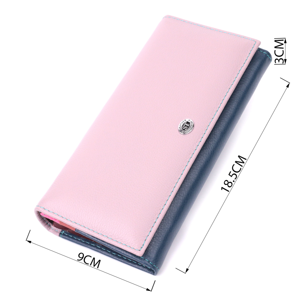 Гаманець ST Leather З натуральної шкіри Різнобарвний (22521) - зображення 3