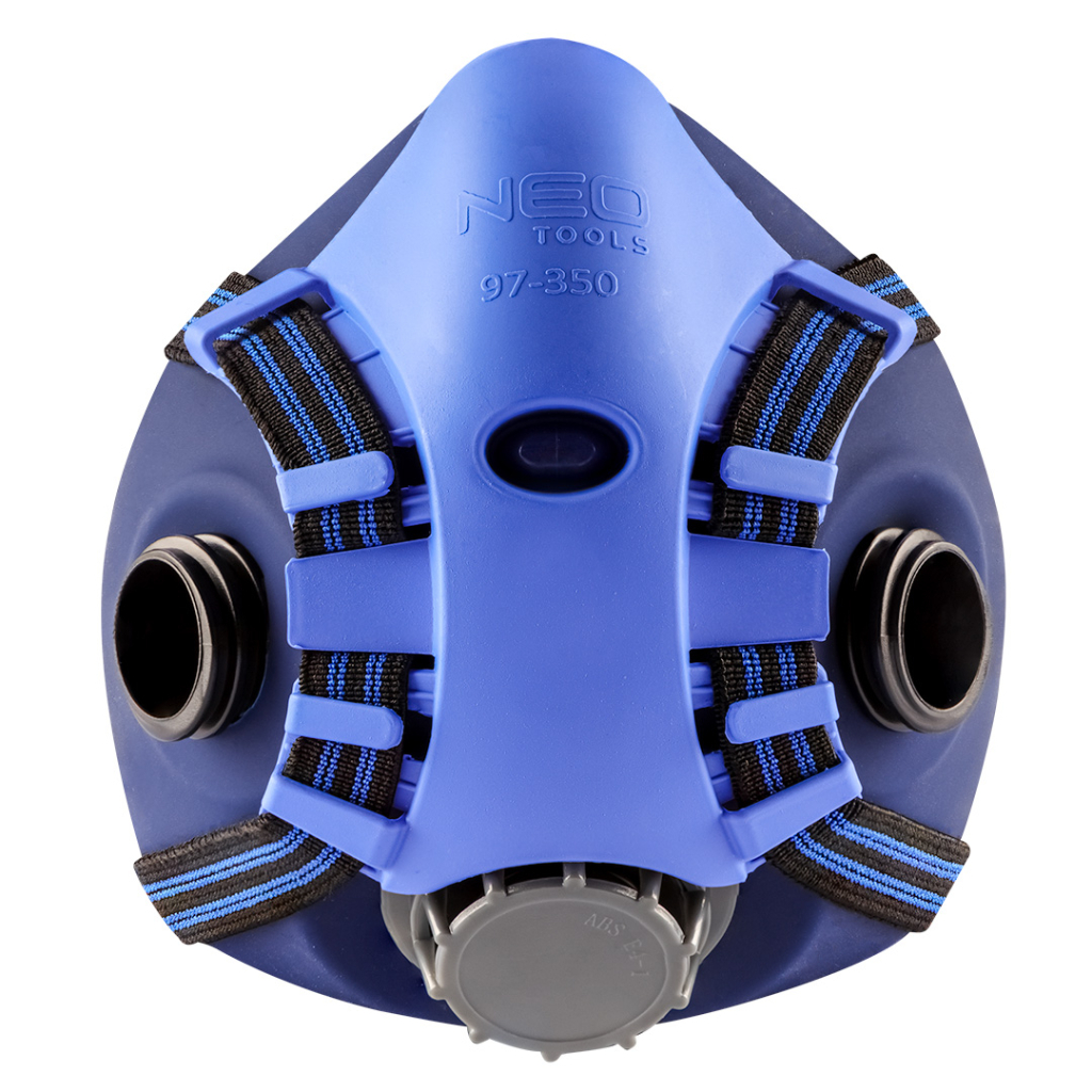 Респіратор Neo Tools силіконовий, на два фільтруючі патрони (у комплект не входять) (97-350) - зображення 3