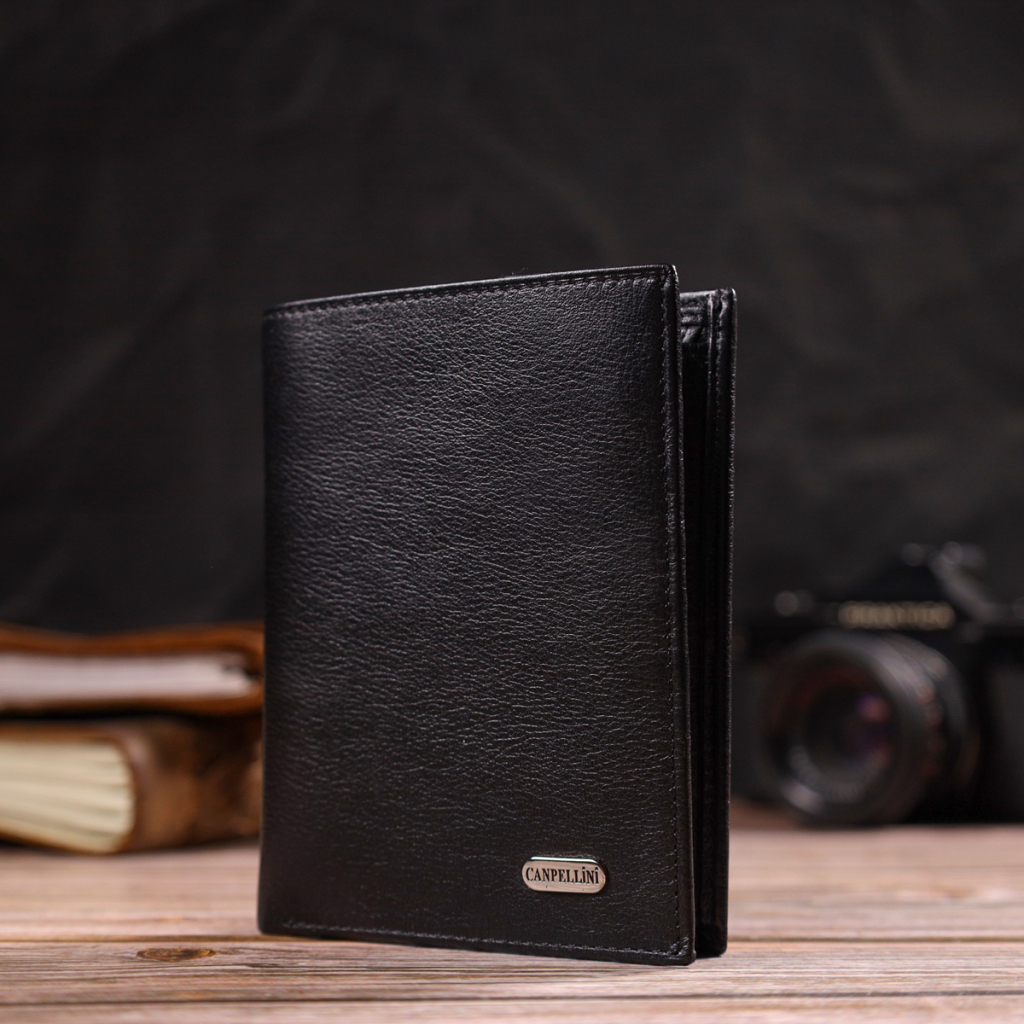 Гаманець Canpellini З натуральної шкіри Чорний (21753) - зображення 6