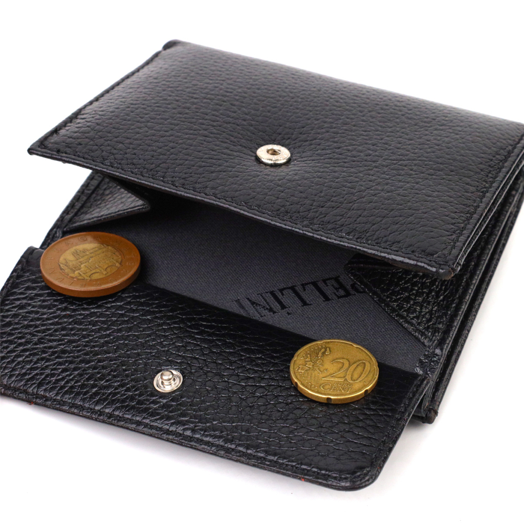 Гаманець Canpellini З натуральної шкіри флотар Чорний (21817) - зображення 6