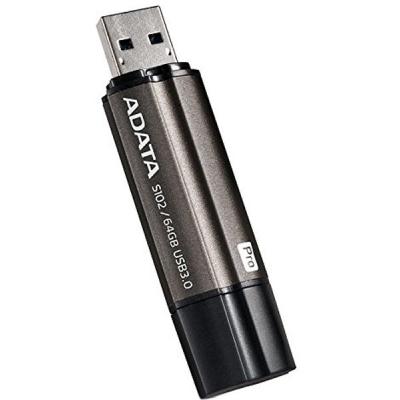 USB флеш накопичувач ADATA 64GB S102PRO Gray USB 3.1 (AS102P-64G-RGY) - зображення 3