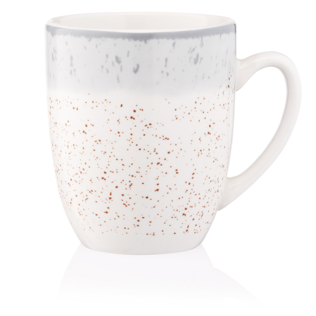 Чашка Ardesto Siena, 360мл, порцеляна, біло-сіра (AR2936SW) - изображение 1