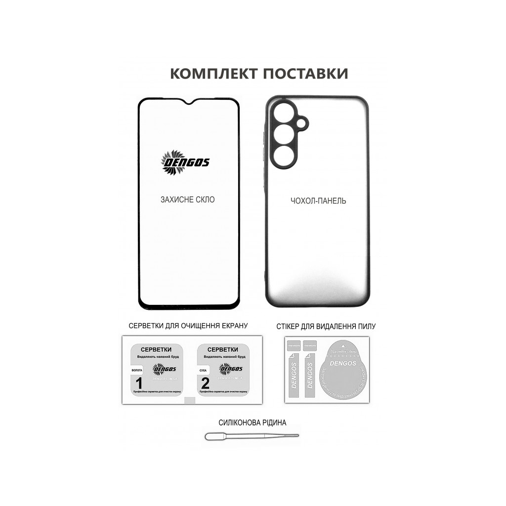 Чохол до мобільного телефона Dengos Soft Kit for Xiaomi Redmi 15C case + glass Mint (DG-KM-167) - зображення 5