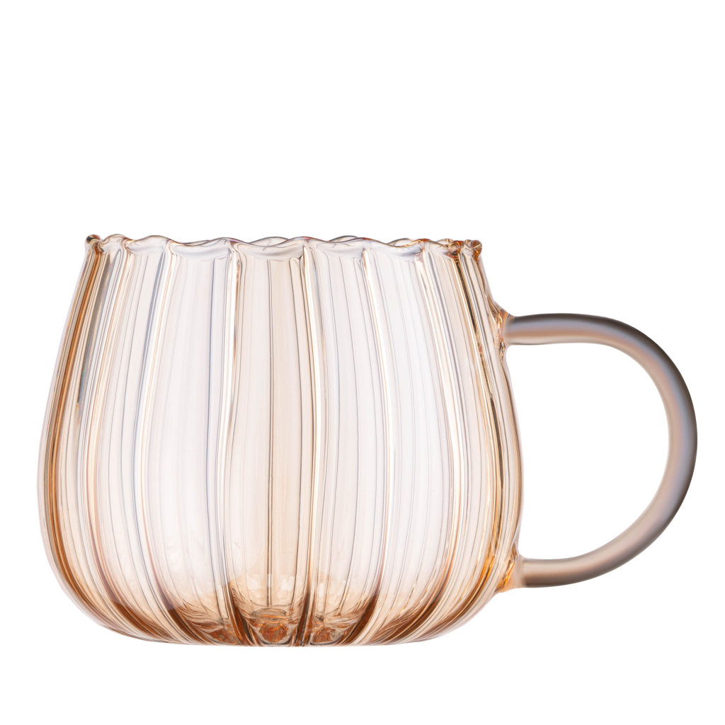 Набір чашок Ardesto Golden Moon 350мл, 2шт, боросилікатне скло, прозора (AR2635BGG) - изображение 3