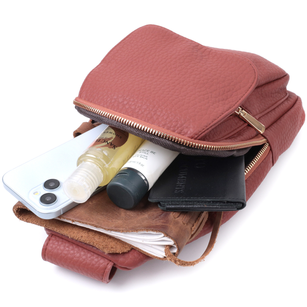 Сумка Vintage З екошкіри Бордова (22762) - зображення 8