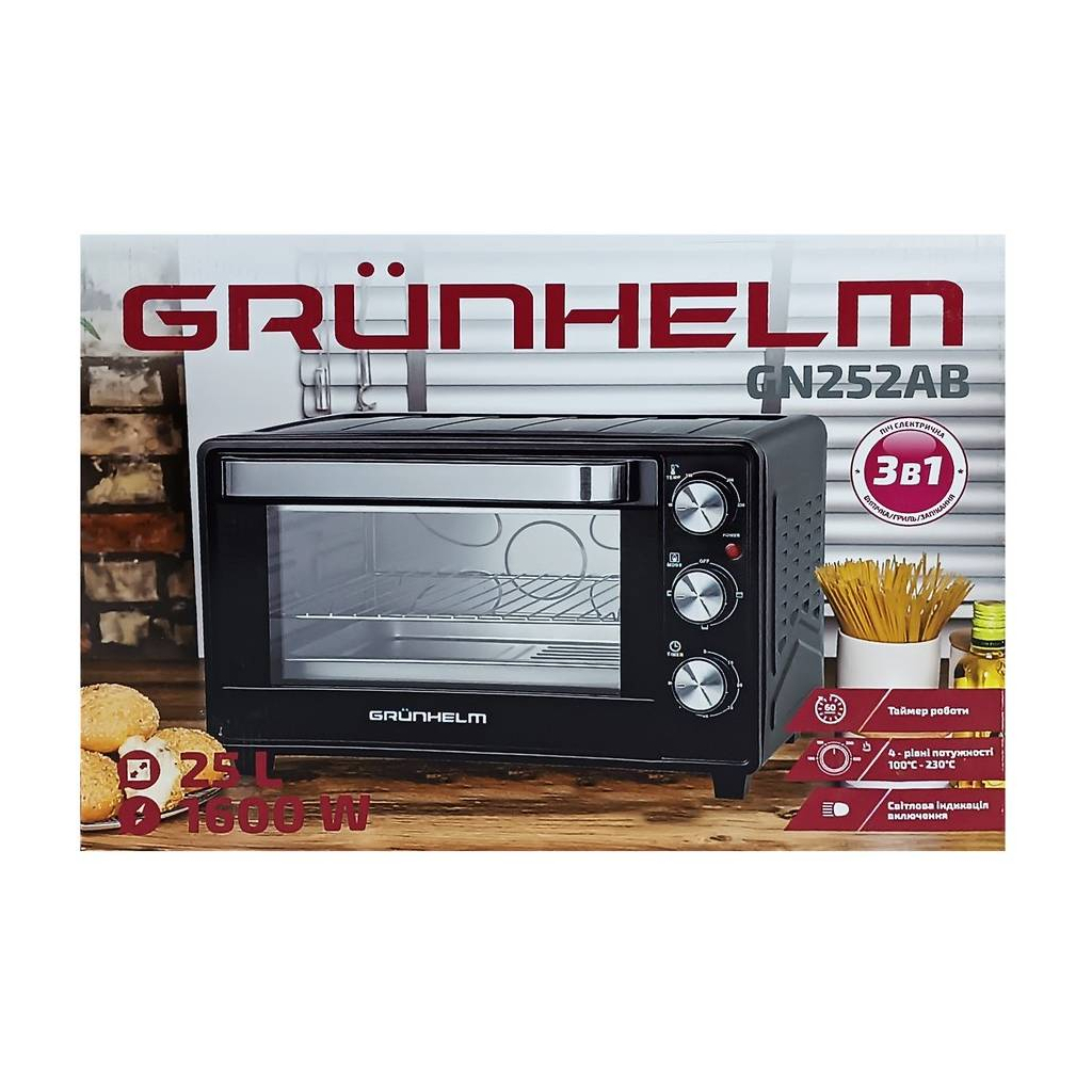 Електропіч Grunhelm GN252AB - зображення 11