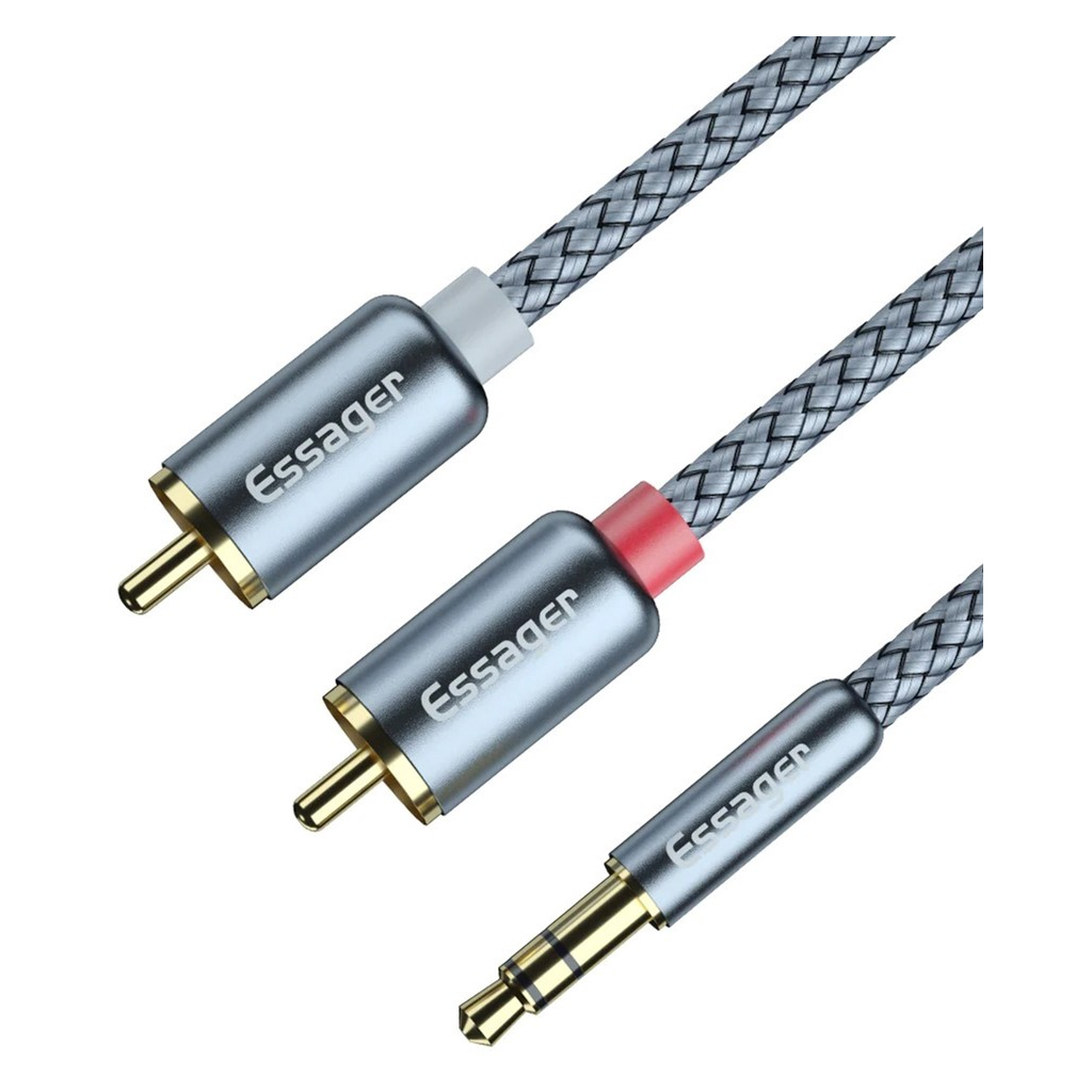 Кабель мультимедійний 3.5mm M to 2xRCA M 3.0m Essager (EYPZJ-MYC0G) - picture 4