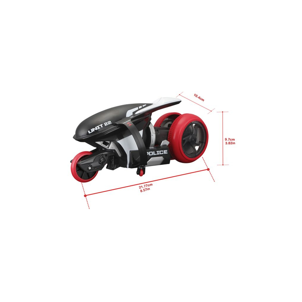 Радіокерована іграшка Maisto Мотоцикл Cyclone 360 Чорний (82066 black) - зображення 9