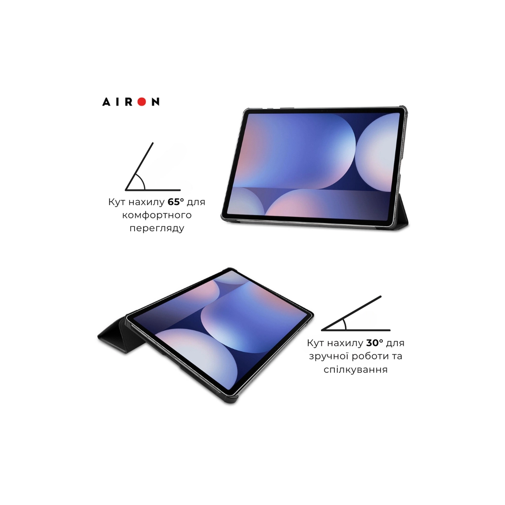 Чохол до планшета AirOn Premium Samsung Galaxy tab S10 Plus 12.4 2024 + film Black (4822356758483) - зображення 4