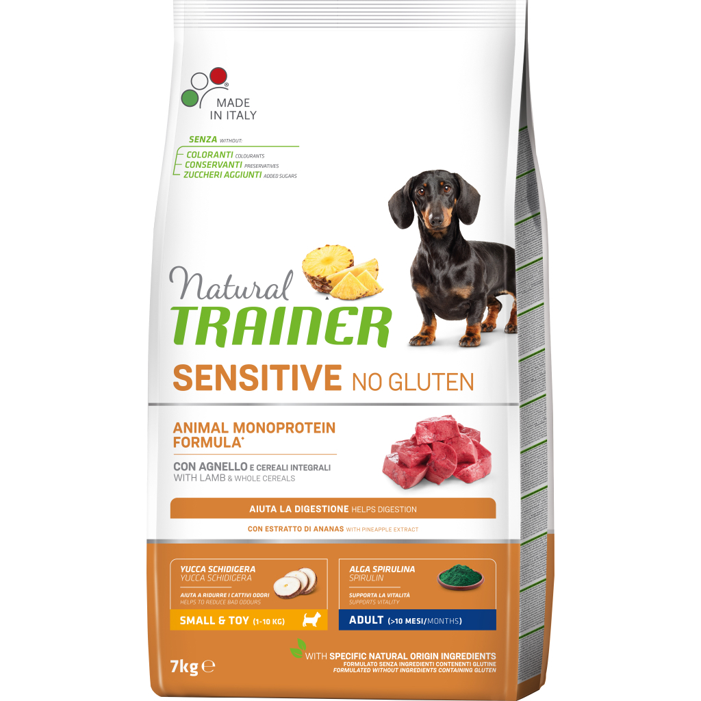 Сухий корм для собак Trainer Natural Dog Sensitive Small&Toy Adult Mini With Lamb and whole cereals 7 кг (8059149252506) - зображення 1