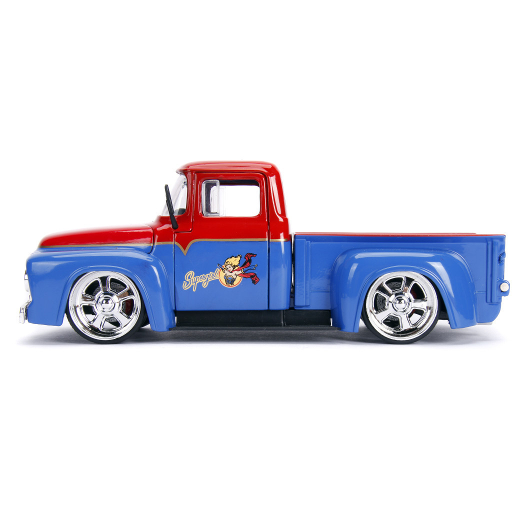 Машина Jada металева Комікси DC Супердівчина Форд F-100 1956 з фігуркою 1:24 (253255008) - зображення 5