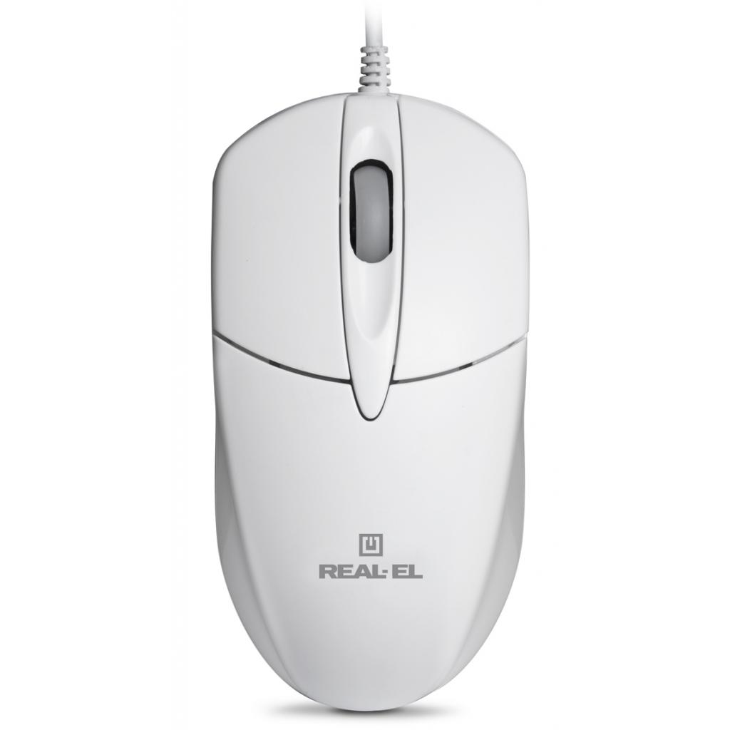 Мишка REAL-EL RM-211, USB, white - зображення 2