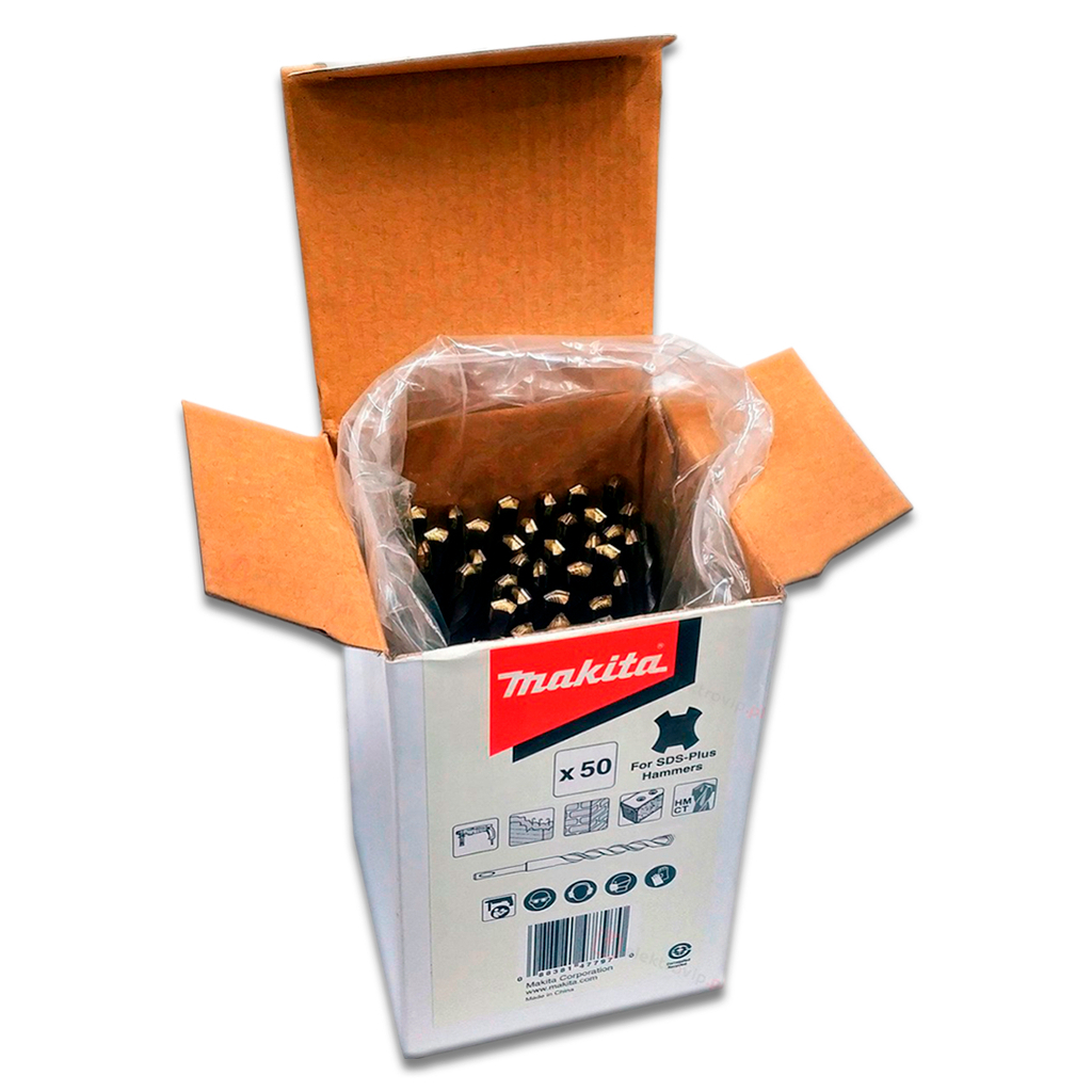 Бур Makita SDS-PLUS 8x160 мм (50 шт.) (D-62038) - зображення 2