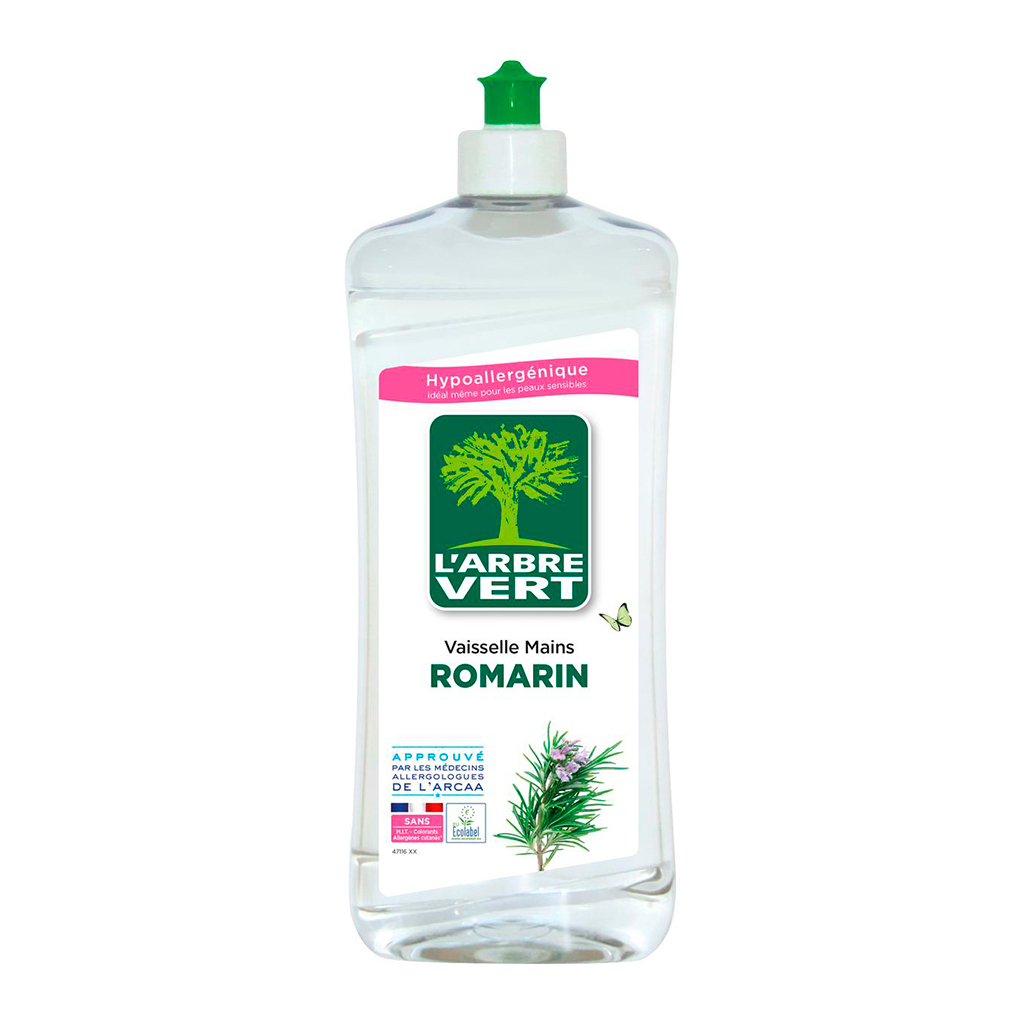 Засіб для ручного миття посуду L'Arbre Vert Розмарин 750 мл (3450601018039/3450601047152) - зображення 1