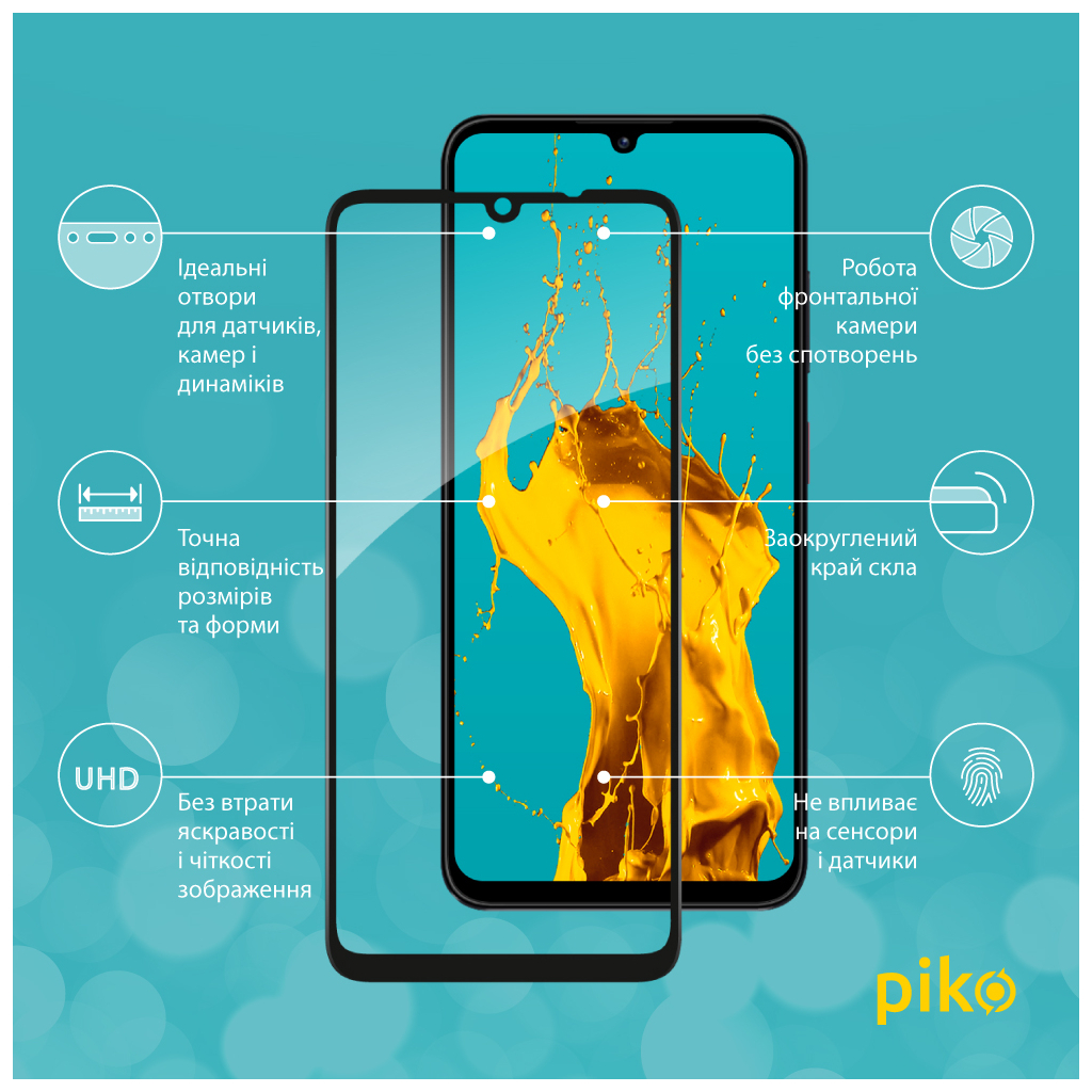 Скло захисне Piko Full Glue ZTE Blade A55 Black (1283126598630) - зображення 2
