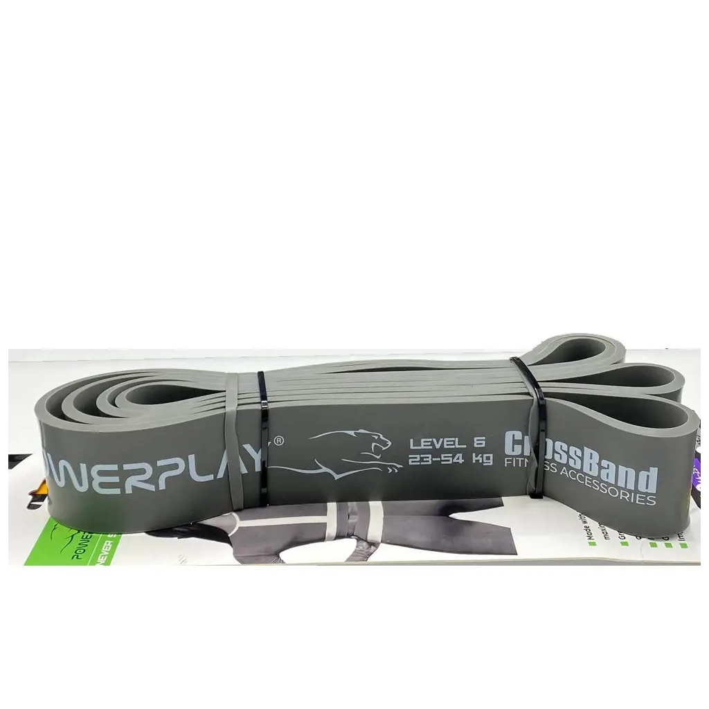 Еспандер PowerPlay -петля для фітнесу і кроссфіту Сіра (PP_4115_Grey_(23-54 kg)) - зображення 3