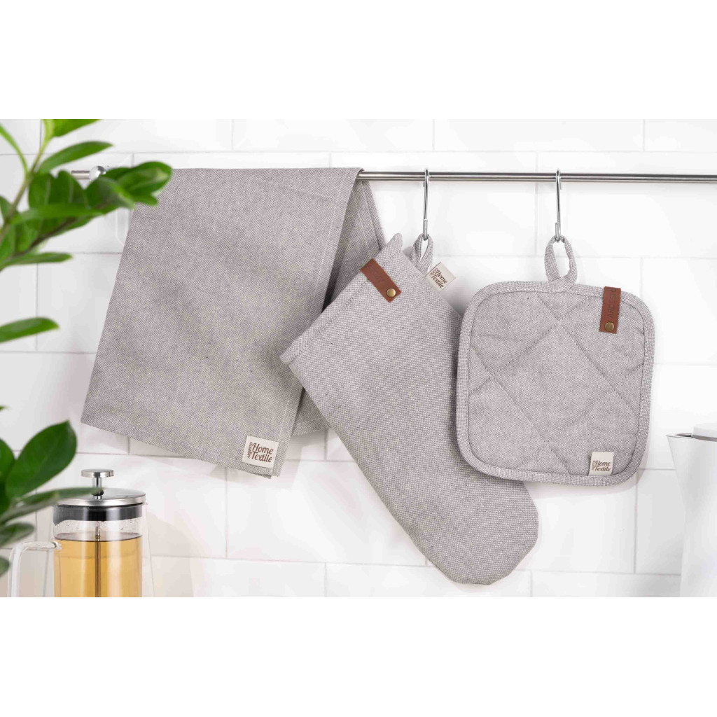 Серветка на стіл Ardesto Oliver сірий 40х40 см, 100% бавовна (ART06OD) - зображення 3