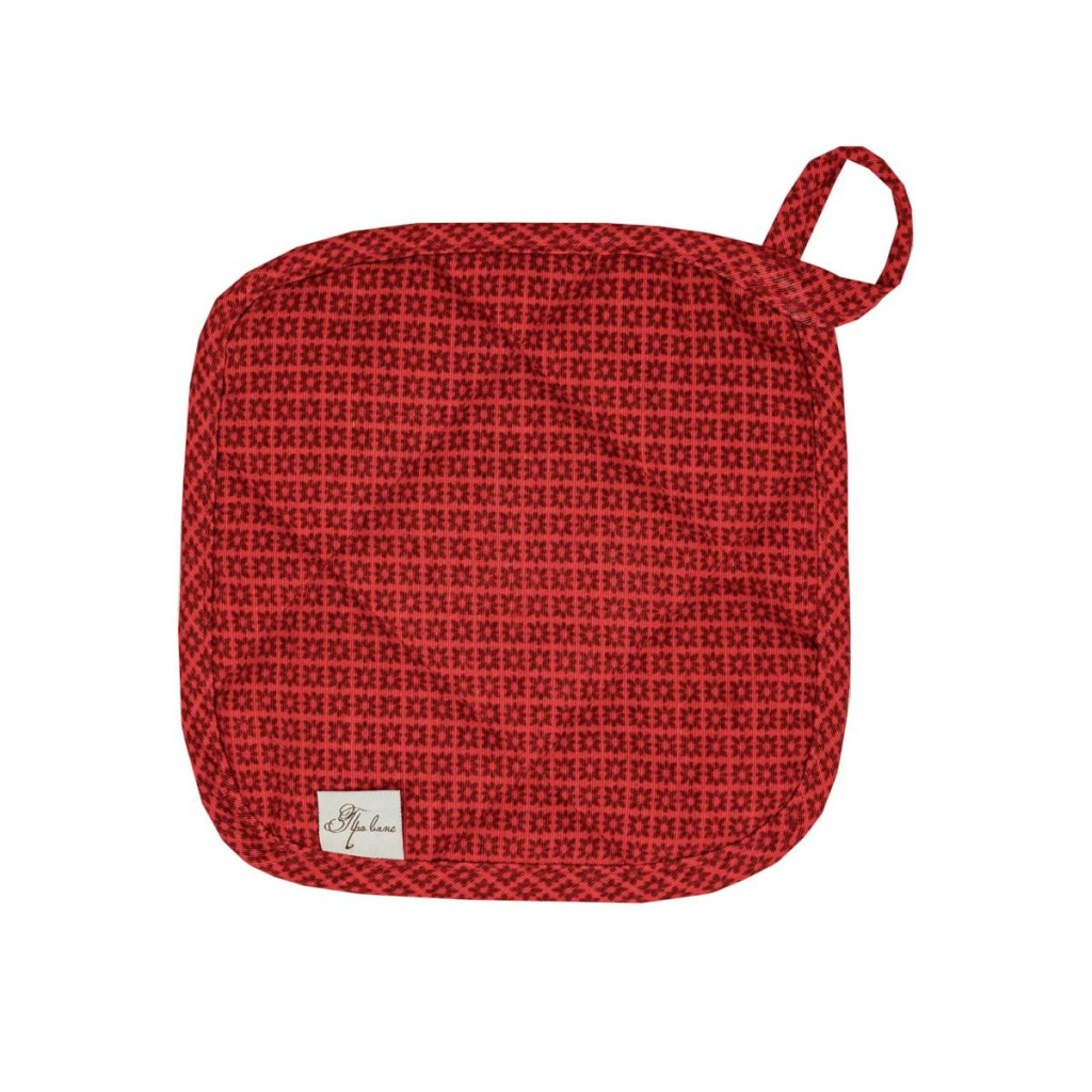 Кухонна прихватка Прованс Merry Christmas червона 20х20 (031454) - изображение 1