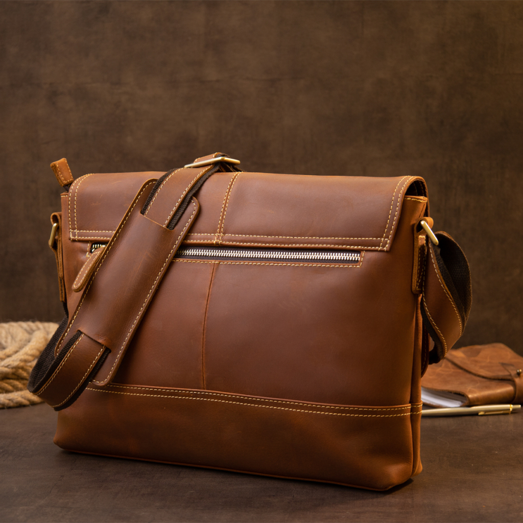 Сумка Vintage Матова Руда (20399) - зображення 9