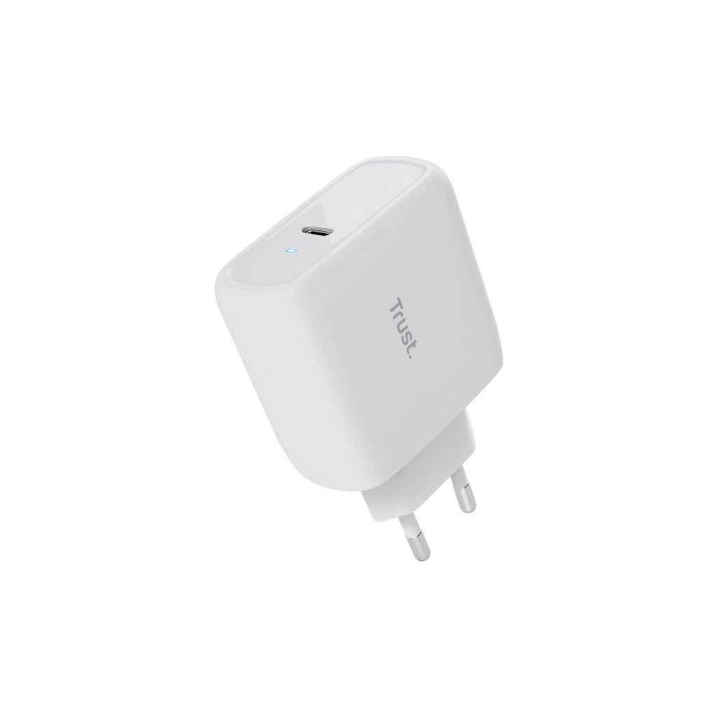 Зарядний пристрій Trust Maxo 65W USB-C PD white (25139_TRUST) - зображення 2