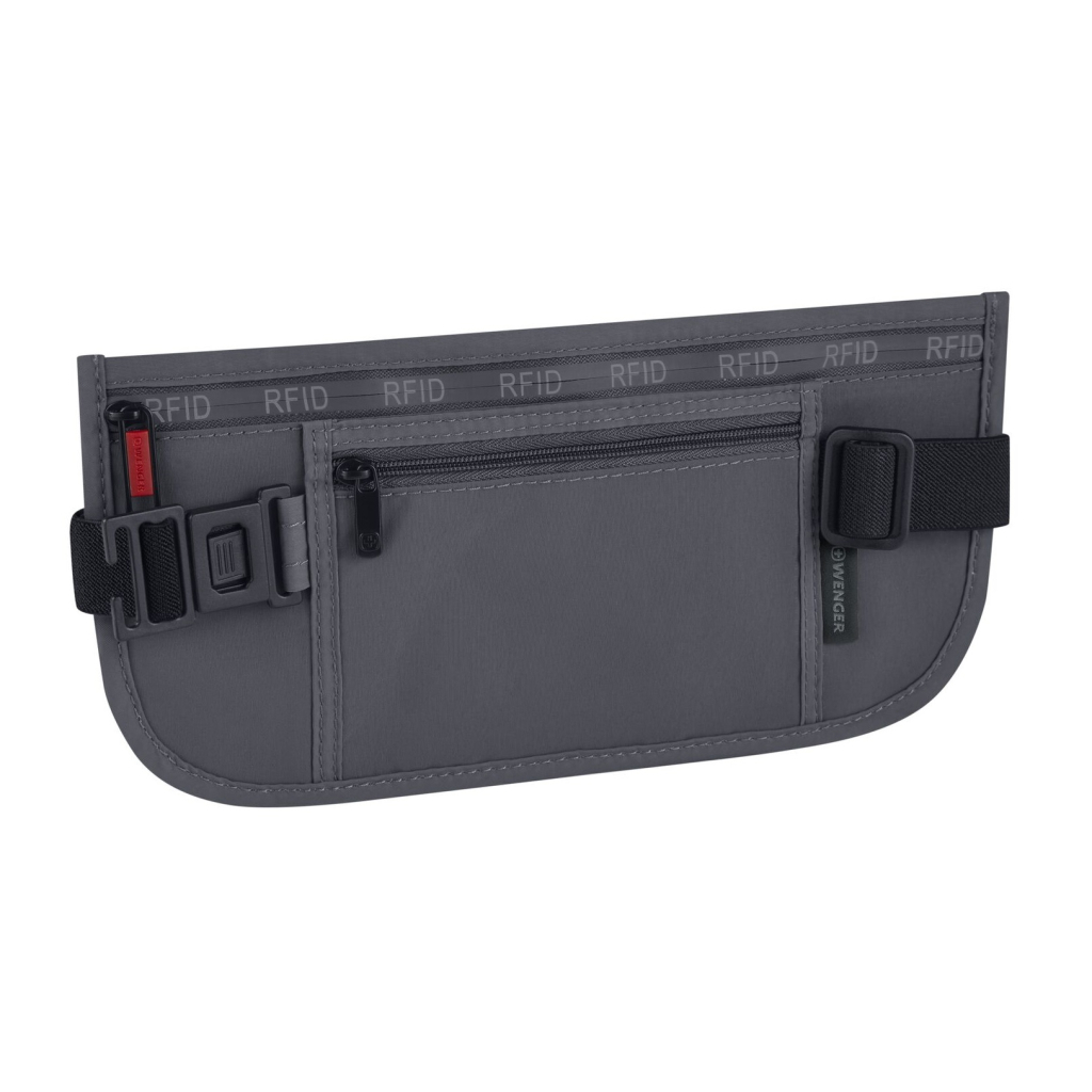Сумка-бананка Wenger waist belt with RFID pocket, сіра (611879) - зображення 3