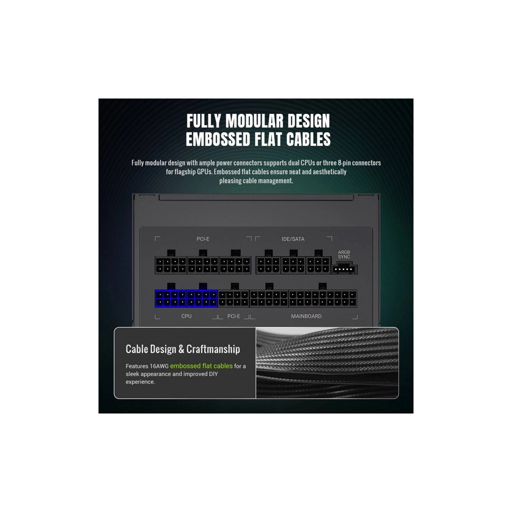 Блок живлення Gamemax 750W (RGB 750G) - зображення 9